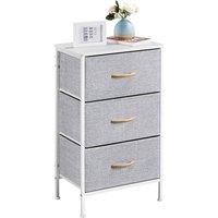 SPETLEK Chest of Drawers Storage Cabinet Unit Metal Frame 3 in Grey | Size: 0.6m2