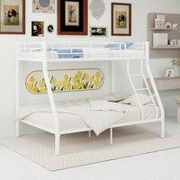 okwish 3ft Single Bunk Bed with Metal Frame in White