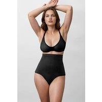 Hiccup Women's Premium Seamless Tummy Control High Waisted Brief Shapewear in Black | Size: Large