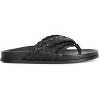Dune London Women's 'Lindie' Leather Sandals in Black | Size: 5