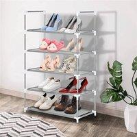 SPETLEK PORTABLE 5 TIER SHOE RACK STAND COMPACT SPACE in Silver | Size: 500mm