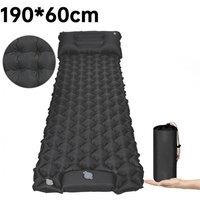 Kelvenix Camping Sleeping Self Inflating Mat 5cm Thick Lightweight in Black