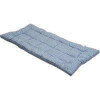 Living and Home 10cm Comfortable Quilted Mattress Topper in Blue | Size: Super King