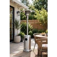 Groundlevel Freestanding Gas Patio Heater in Silver