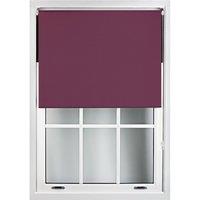 Furnished Aubergine Blackout Roller Blinds - Trimmable Window Shade for Home & Office | Size: 215 cm width x 210 cm drop