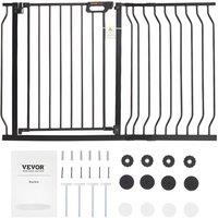 VEVOR Extra Wide Baby Gate 74.9 cm-122.9 cm Black