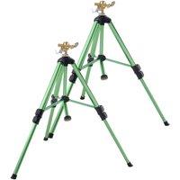 VEVOR Heavy Duty Tripod Sprinkler with Brass Head & 360 Degree Irrigation in Green