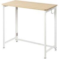 Levede Folding Computer Desk 80cm Portable Laptop Study Table Office Desk in Brown
