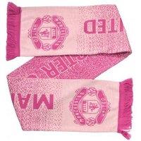 Manchester United FC Men's Jacquard Scarf in Pink