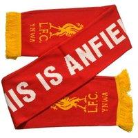 Liverpool FC Men's This Is Anfield Knitted Scarf in Red