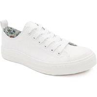 Pavers Women's Casual Lace Up Trainers in White | Size: 6