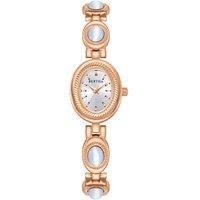 Bertha Women's Rosalie Jade Stone Bracelet Watch in Rose Gold