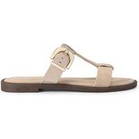 KG Kurt Geiger Women's 'Presto Sandal' Suede Sandals in Beige | Size: 7