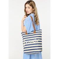 Liquorish Women's Beach Stripe Tote Bag