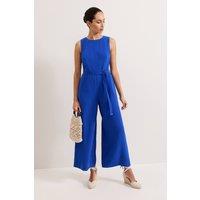 Phase Eight Women's Marta Plain Jumpsuit in Cobalt | Size: 20