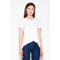Love Lace Women's Asymmetrical Overlap Front Blouse in White | Size: XL