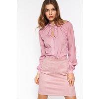 Love Lace Women's Classic Soft Stretch Nubuck Skirt Unlined in Pink | Size: 42