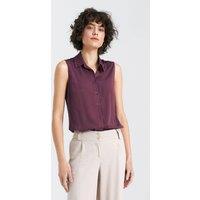 Love Lace Women's Classic Viscose Sleeveless Shirt with Buttons in Violet | Size: 44