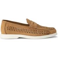 KG Kurt Geiger Men's 'Sully Weave' Nubuck Shoes in Tan | Size: 10