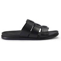 KG Kurt Geiger Men's 'Naples' Leather Sandals in Black | Size: 11