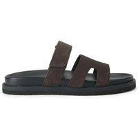 KG Kurt Geiger Men's 'Palermo' Suede Sandals in Brown | Size: 7