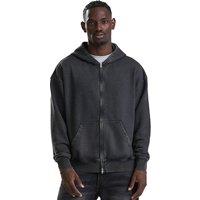 AWDis Men's Just Hoods Vintage Wash Hoodie in Black | Size: 3XL
