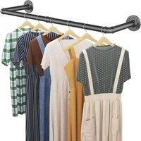 Dprodo Wall Mounted Clothes Rack, 92cm(1 Pack or 2 Packs) in Black