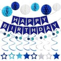 Living and Home Birthday Decoration Set in Blue