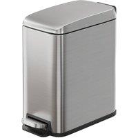 Rolipo 5L Small Stainless Steel Pedal Bin, Silver | Size: 1 Pack