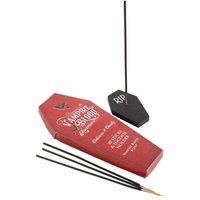 KDMD Vampire Blood Incense Sticks & Coffin Holder in Red