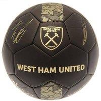West Ham United FC Signature Football in Black