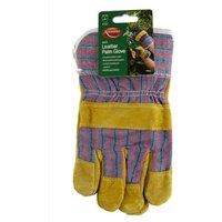 Ambassador Leather Palm Gardening Gloves in Yellow