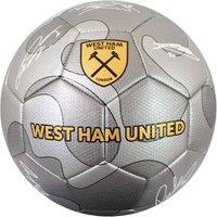 West Ham United FC Signature Camo Football in Silver