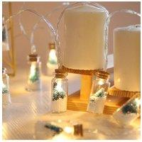 KDMD Halloween Wishing Bottle LED String Lights 2M 10 Bulbs IP44 in Clear