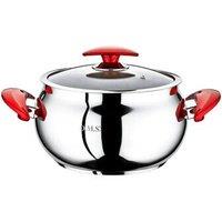 OMS 13.5L Stainless Steel Stock Pot 30CM in Metallic Silver