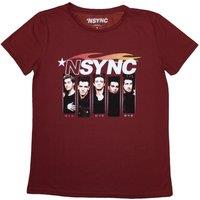 NSYNC Women's Flame Logo T-Shirt in Red | Size: Large