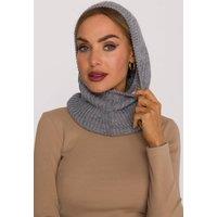 Love Lace Women's Seamless Balaclava Hood for Cold Weather Outdoor Wear Gear in Grey
