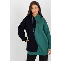 Love Lace Women's Two Tone Hooded Sweatshirt with Side Pockets in Black | Size: Large/XL