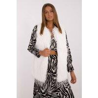 Love Lace Women's Faux Fur Casual Vest with Hook Closure Style 199768 in White | Size: S/M