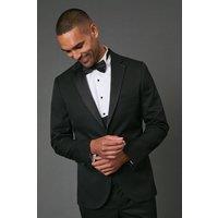 Burton Men's Black Slim Fit Tuxedo Suit Jacket | Size: 40S