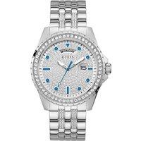 Guess Men's GW0218G1 Comet 44mm Quartz Watch in Silver