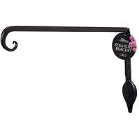 Tom Chambers Hanging Straight Garden Basket Bracket - 30cm in Black