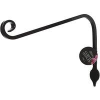Tom Chambers Hanging Curved Garden Basket Bracket - 30cm in Black