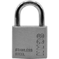 Scan Stainless Steel Padlock 38mm in Silver