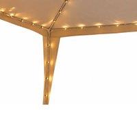 Smart Garden Products Outdoor Garden Gazebo String Lights in Black