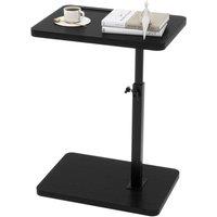 SPETLEK Sofa Side End Table Adjustable Coffee Laptop Table black | Size: 0.6m2