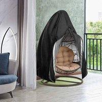 SPETLEK Heavy Duty Hanging Swing Egg Chair Cover in Black