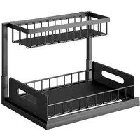 SPETLEK 2 Tier Pull Out Basket Drawer in Black | Size: 0.6m2
