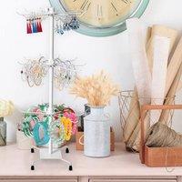 SPETLEK 3 Tier Jewelry Display Rotating white | Size: 500mm