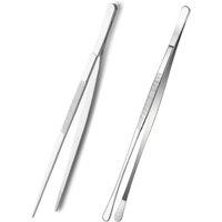 Kelvenix 2 Pcs Cooking Tweezers 30Cm in Silver | Size: 0.6m2